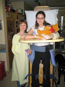  with my mum and my dog in the background